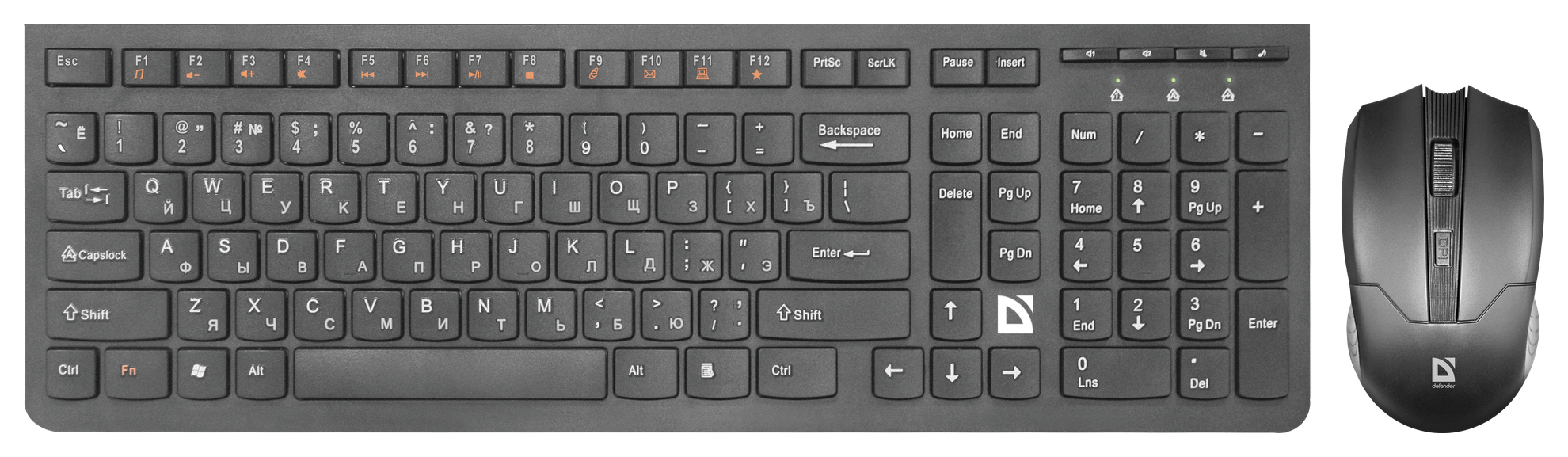 Комплект клавиатура и мышь Defender Columbia C-775 RU - купить в Мегамаркет Самара, цена на Мегамаркет