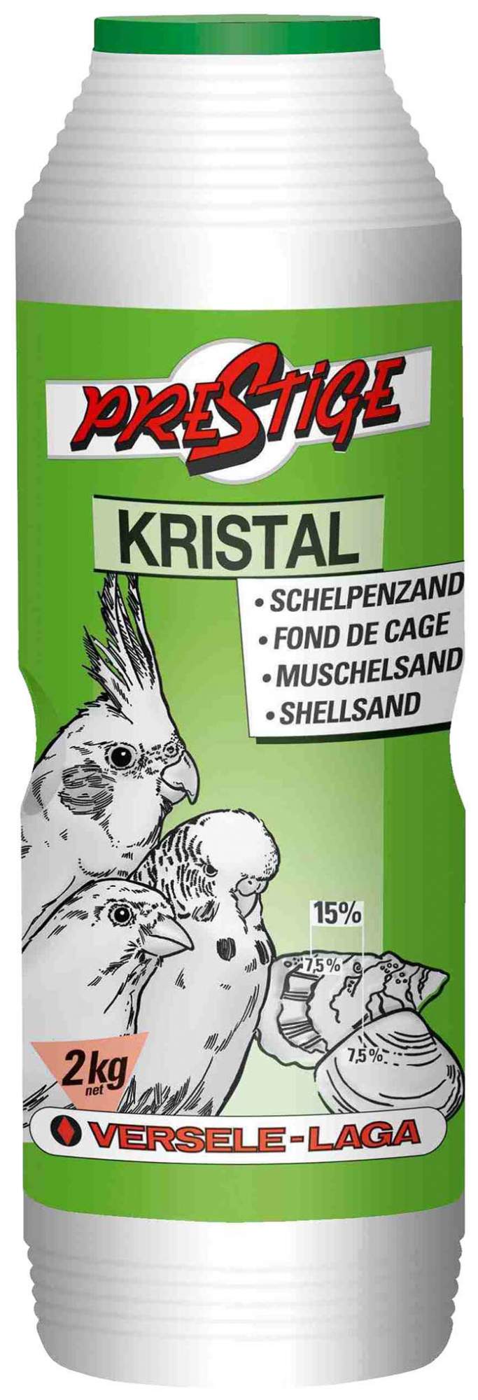 Наполнитель в клетку для птиц Versele-Laga Kristal, 2 кг