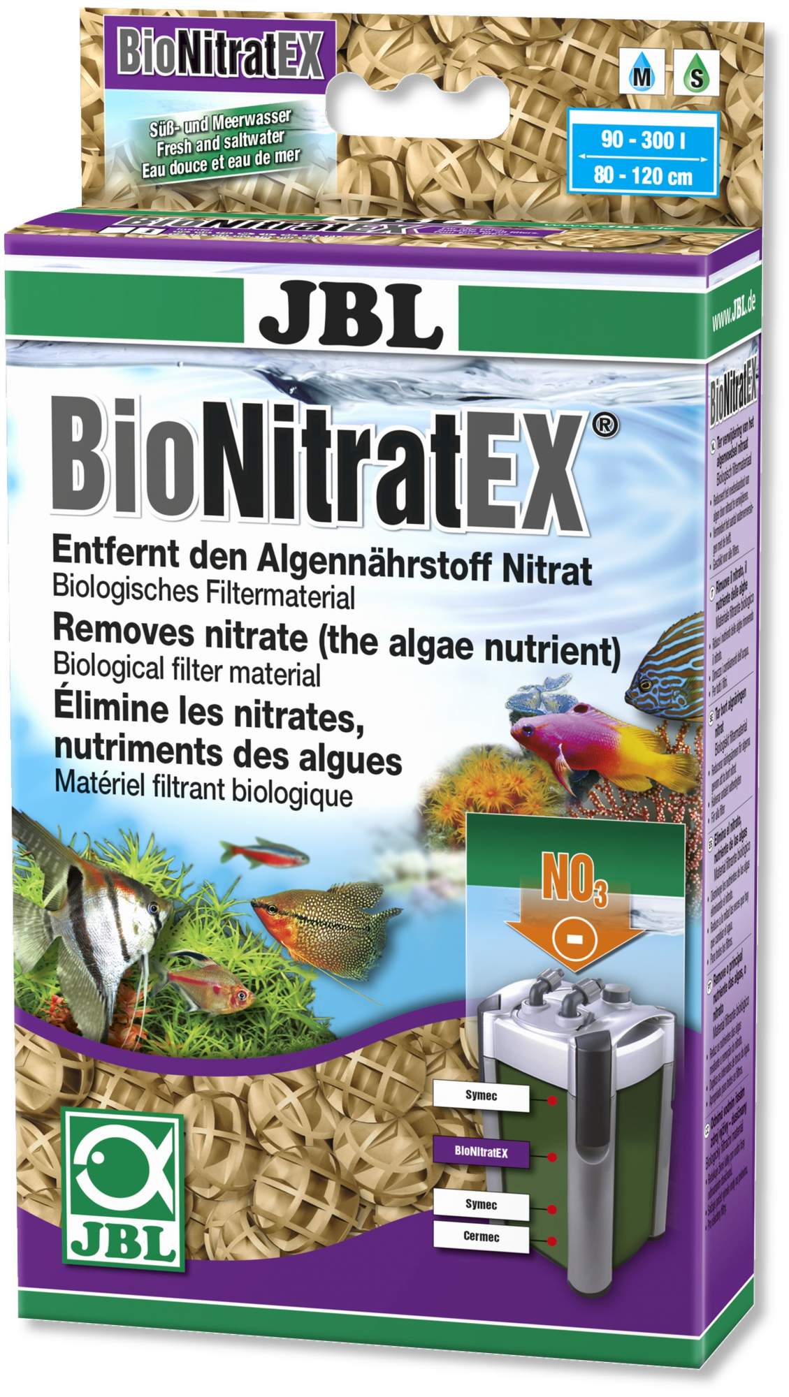Наполнитель для внешних и внутренних фильтров JBL BioNitrat Ex, биошары, 100 шт, 210 г