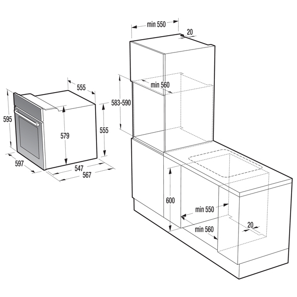 Духовой шкаф gorenje bo617st