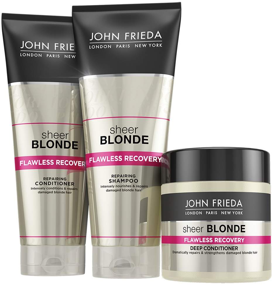 John frieda для волос. Шампунь John Frieda blonde. Джон Фрида шампунь для блондинок. John Frieda кондиционер Sheer blonde flawless Recovery repairing. Маска John Frieda to blonde.