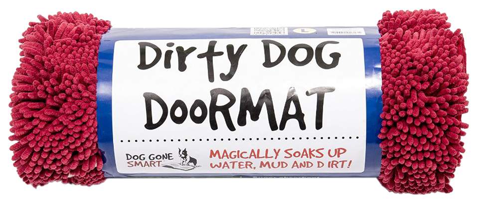 Коврик для собак Dog Gone Smart Doormat, размер L, полиэстер, красный, 89x66 см