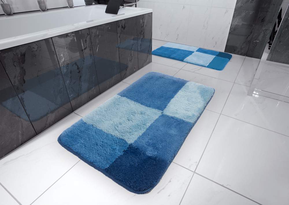 Коврик для ванной комнаты Pisa синий/голубой 55*50