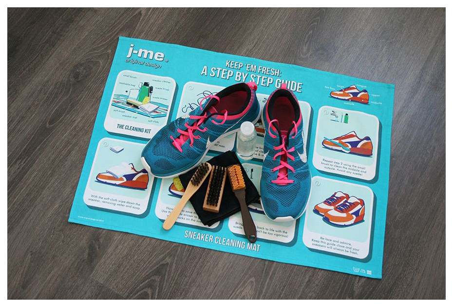 J-Me Sneaker cleaning kit with mat - J-me JMEMAT-SNEAK