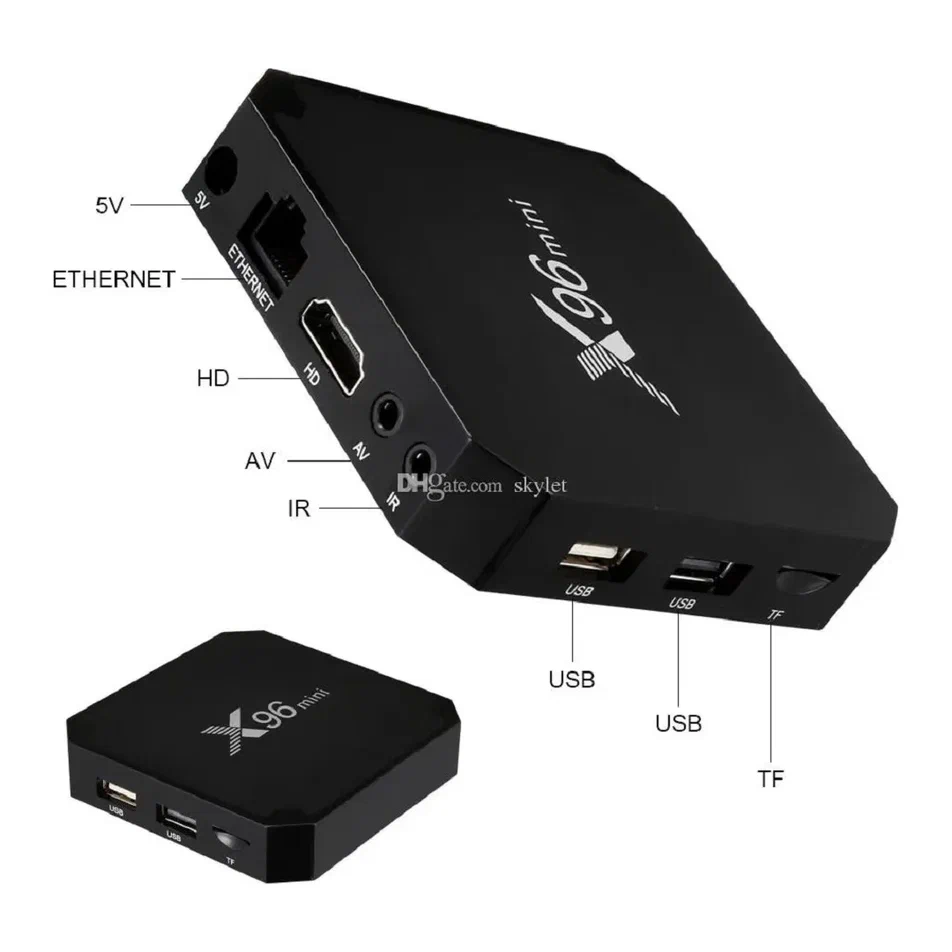 Смарт ТВ приставка X96 mini TV BOX, 2/16 Гб, Андроид 7.1 – купить в Москве,  цены в интернет-магазинах на Мегамаркет