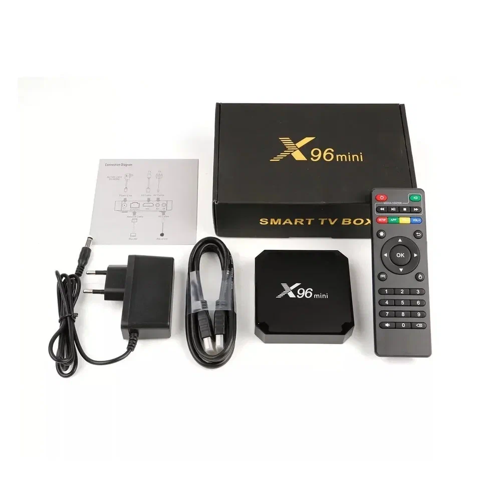 Смарт ТВ приставка X96 mini TV BOX, 2/16 Гб, Андроид 7.1 – купить в Москве,  цены в интернет-магазинах на Мегамаркет