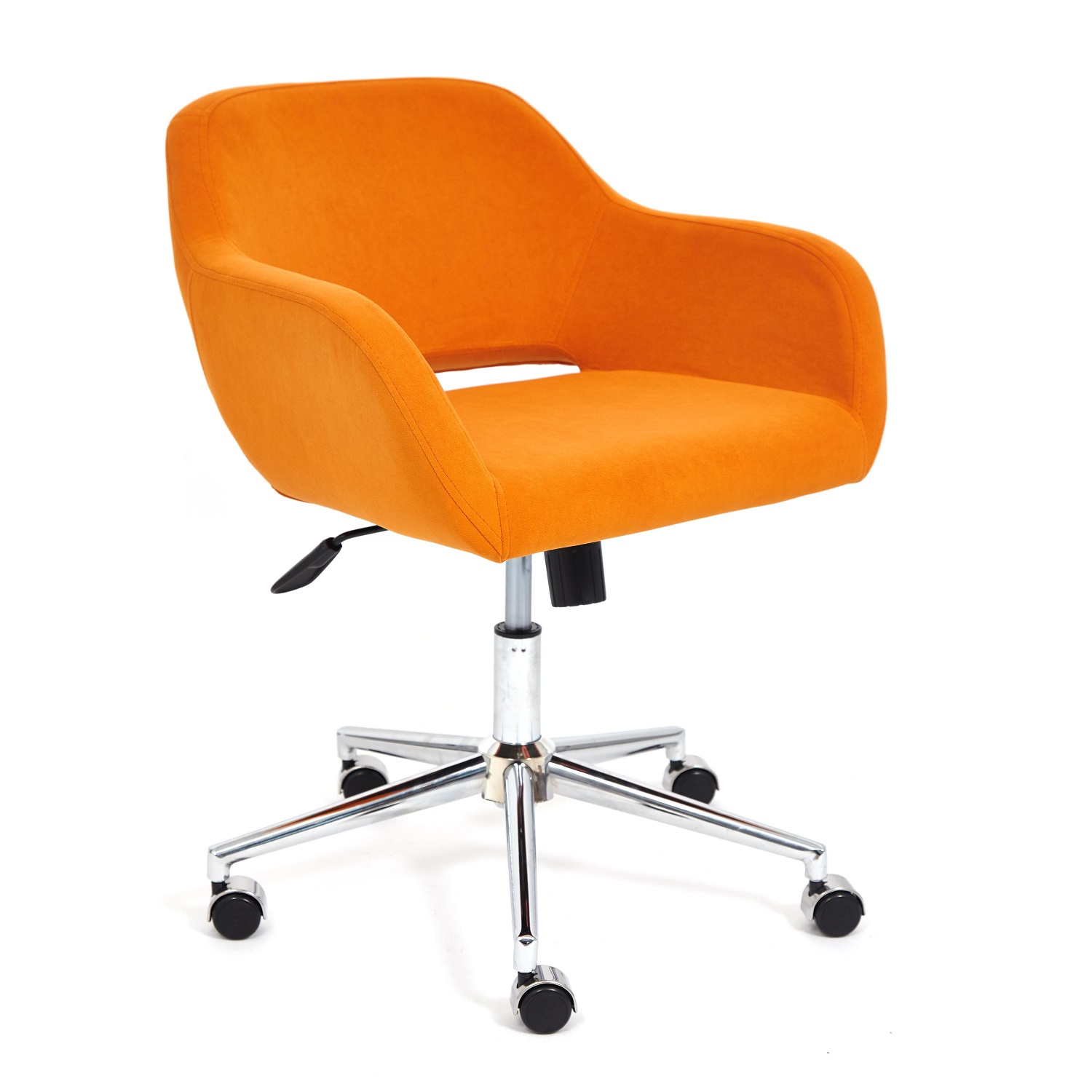 Кресло офисное TetChair MODENA 18, флок , оранжевый