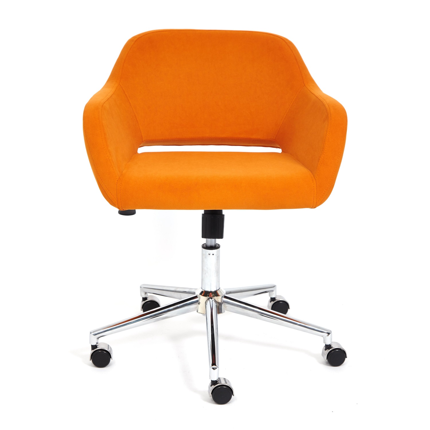 Кресло офисное TetChair MODENA 18, флок , оранжевый