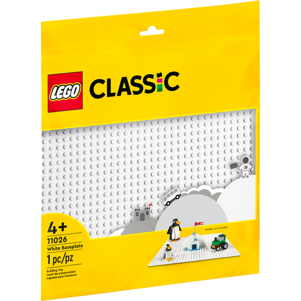 Купить конструктор LEGO Classic Белая базовая пластина 11026, цены на Мегамаркет | Артикул: 600006174202