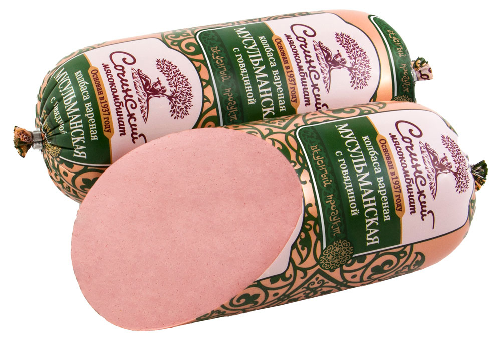 Мусульманские колбаса вареная. Колбаса Сочинский мясокомбинат. Сочинская колбаса Халяль. Колбаса Сочинский мясокомбинат Докторская. Колбаса мусульманская вареная.