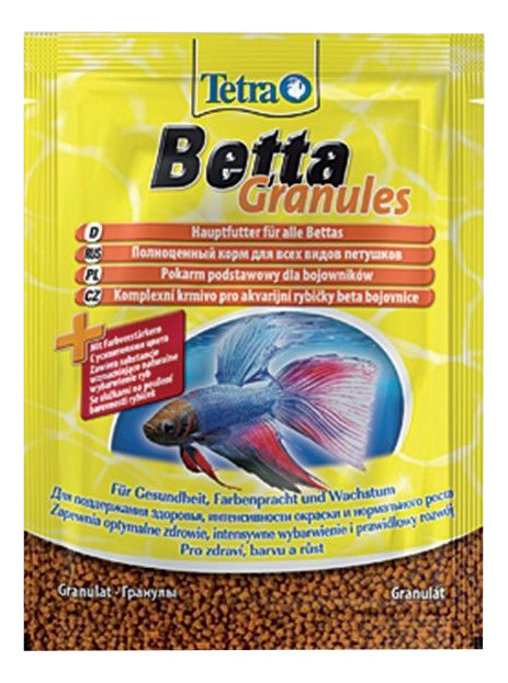 Купить корм для рыб Tetra Betta, гранулы, 5 г, цены на Мегамаркет | Артикул: 100001283093
