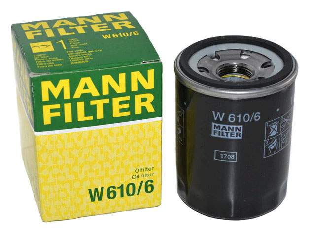 Купить фильтр масляный двигателя MANN-FILTER W610/6, цены на Мегамаркет | Артикул: 100022800993