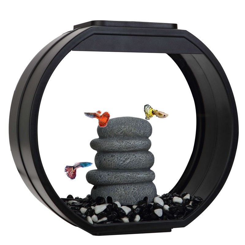 Аквариумный комплекс AA-Aquariums Deco O Mini UPG, черный, 10л