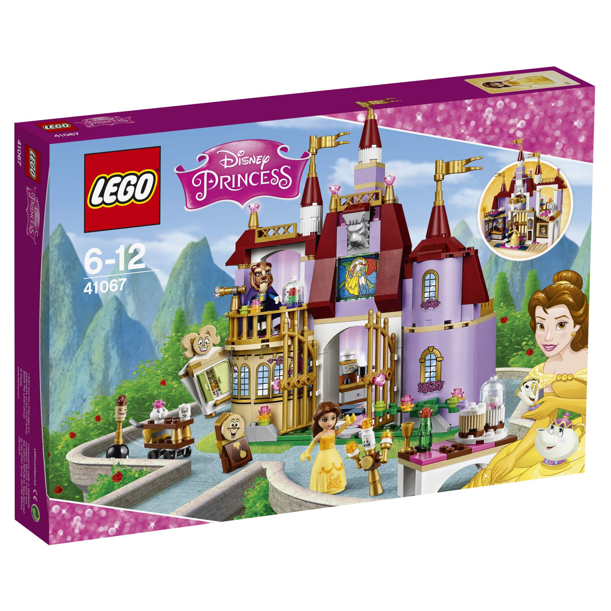 Купить конструктор LEGO Disney Princess Заколдованный замок Белль (41067),  цены на Мегамаркет | Артикул: 100000075293