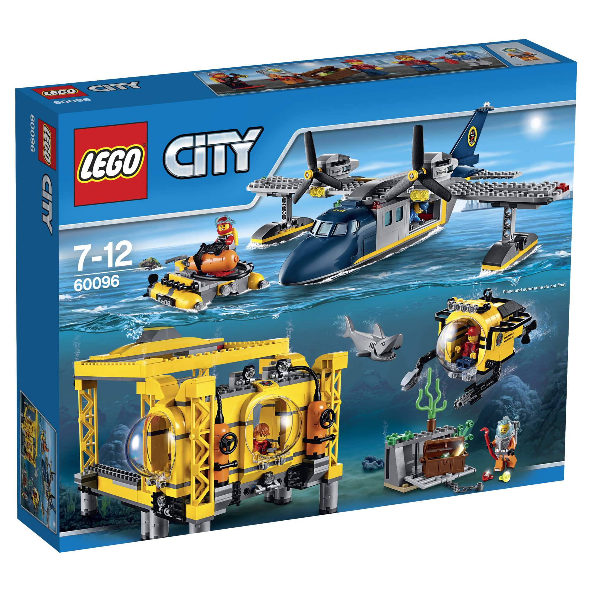 Конструктор LEGO City Deep Sea Explorers Глубоководная исследовательская база (60096)