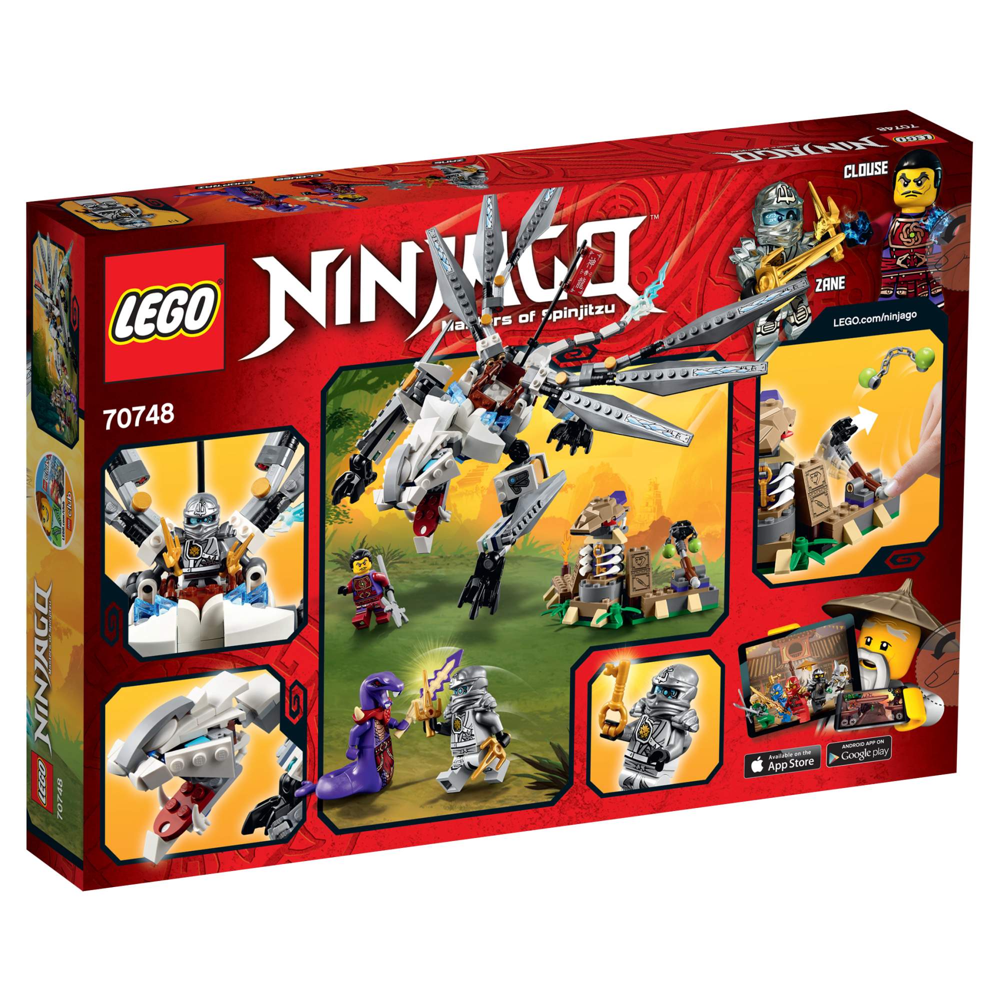 Купить конструктор LEGO Ninjago Титановый дракон (70748), цены на  Мегамаркет | Артикул: 100000075693