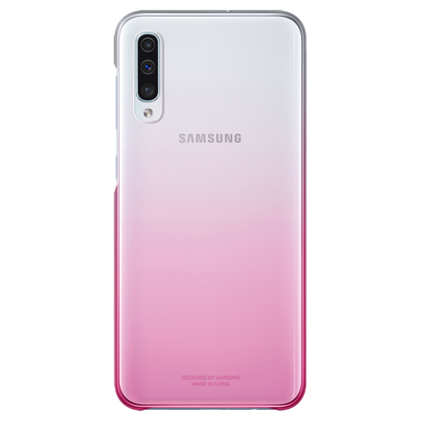 Чехол Samsung для A50 Pink/Transparent, купить в Москве, цены в интернет-магазинах на Мегамаркет