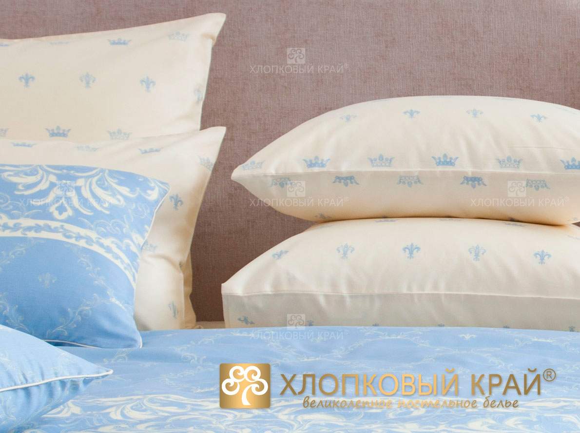 Комплект постельного белья "Луара молочный" 1,5 спальный Хлопковый край