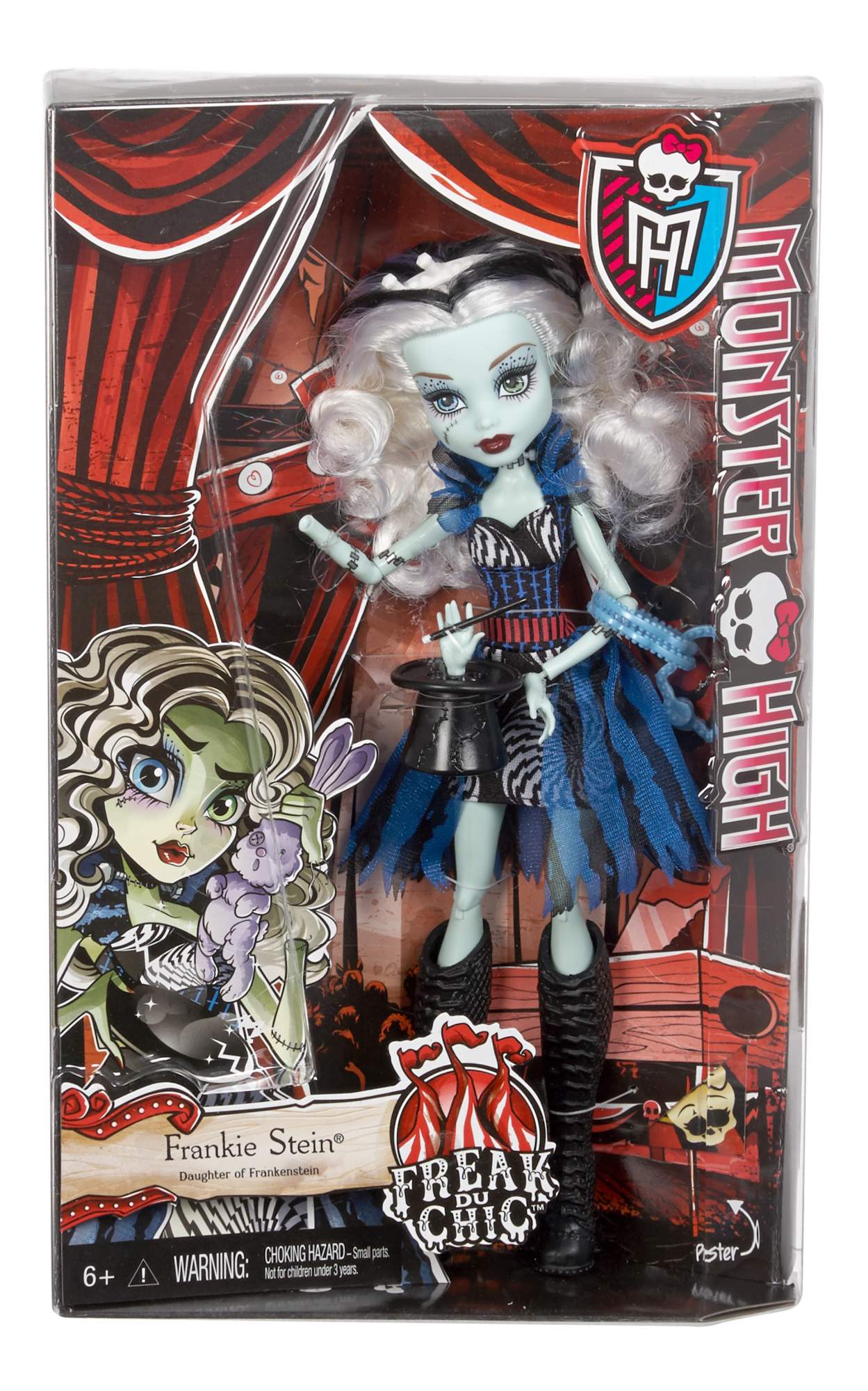 Кукла Monster High Фрэнки Штейн из серии Шапито CHY01 CHX98 – купить в  Москве, цены в интернет-магазинах на Мегамаркет