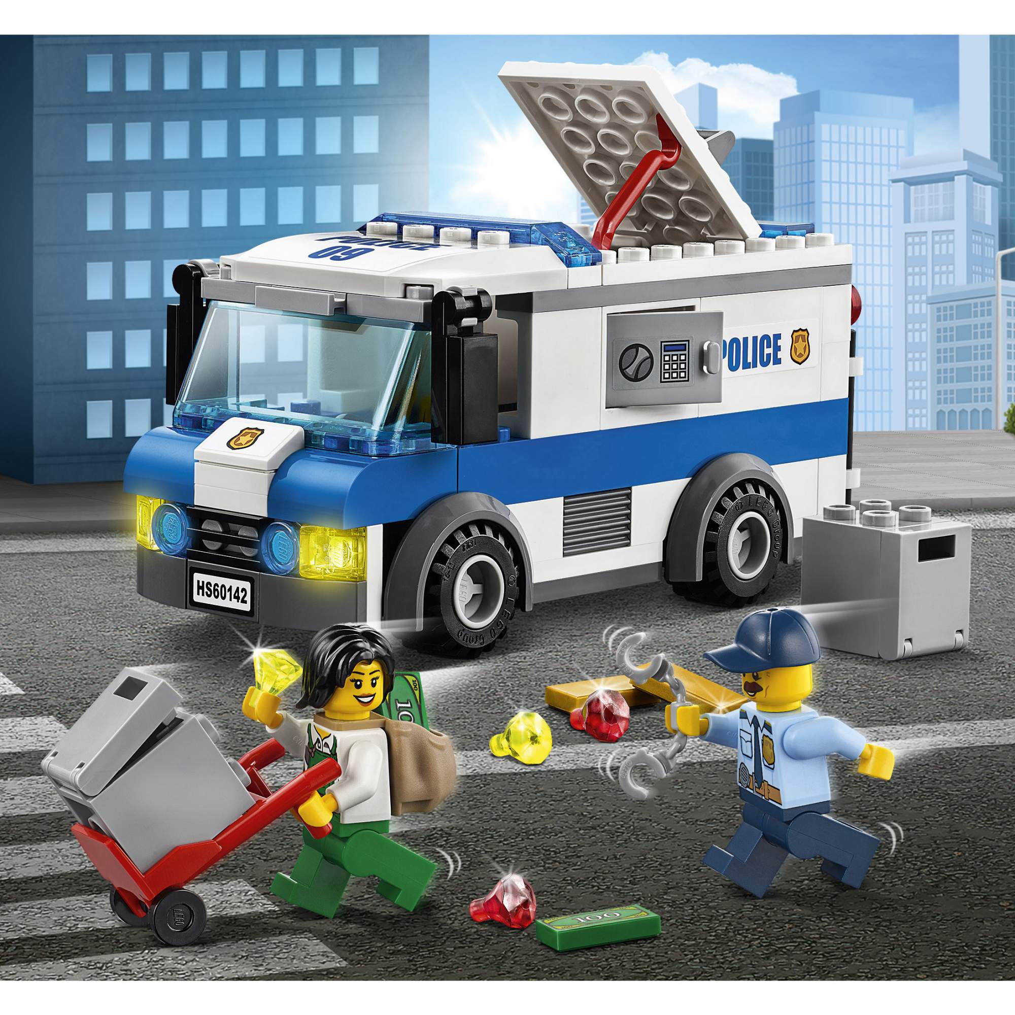 Конструктор LEGO City Police Инкассаторская машина (60142) – купить в  Москве, цены в интернет-магазинах на Мегамаркет