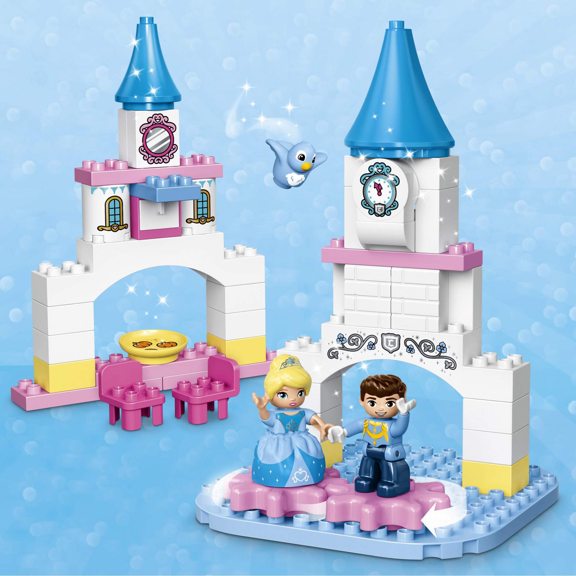 Конструктор LEGO DUPLO Princess Волшебный замок Золушки (10855) – купить в  Москве, цены в интернет-магазинах на Мегамаркет