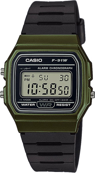 Наручные часы электронные мужские Casio Collection F-91WM-3A - купить, цены на Мегамаркет