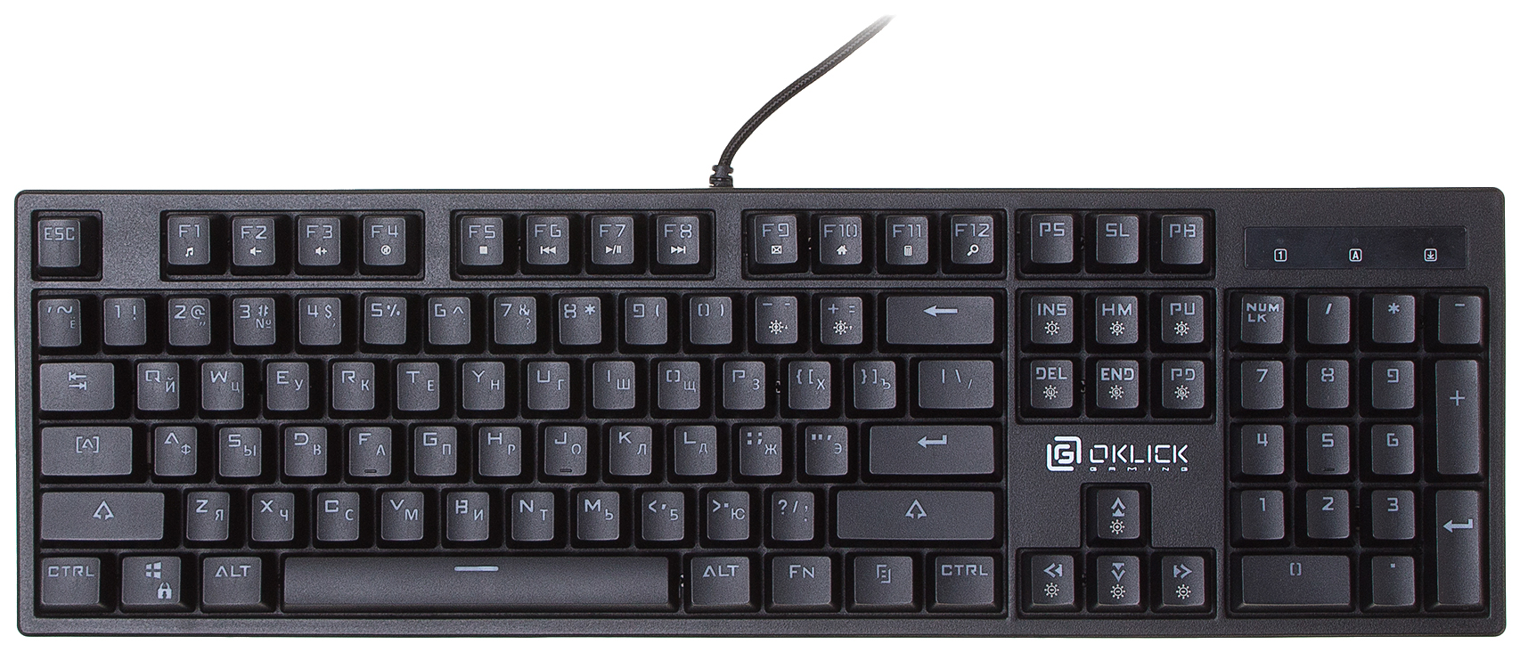 Игровая клавиатура OKLICK 940G Black - отзывы покупателей на маркетплейсе  Мегамаркет | Артикул: 100023384095