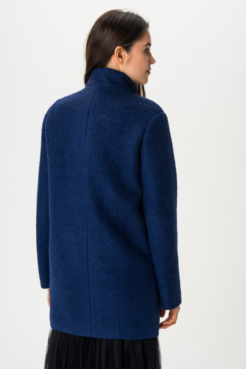Пальто женское ElectraStyle 3-7004/4-225 синее 46 RU