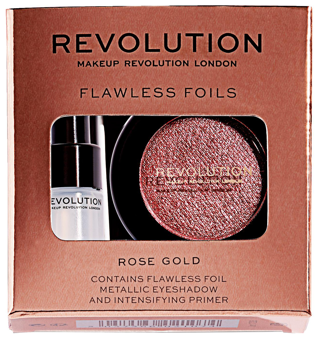 Наборы для макияжа Makeup Revolution Flawless Foils Rose Gold тени для век + праймер