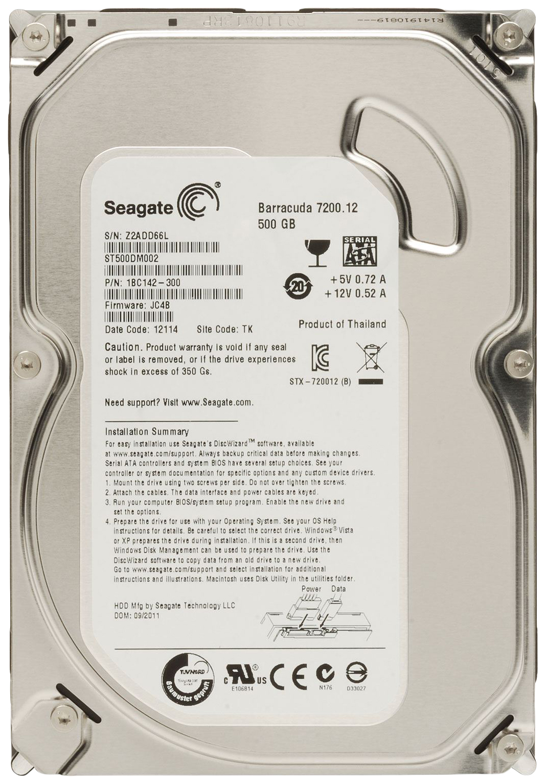 Внутренний жесткий диск Seagate Desktop BarraCuda 500GB (ST500DM002) - купить в Москве, цены в интернет-магазинах Мегамаркет