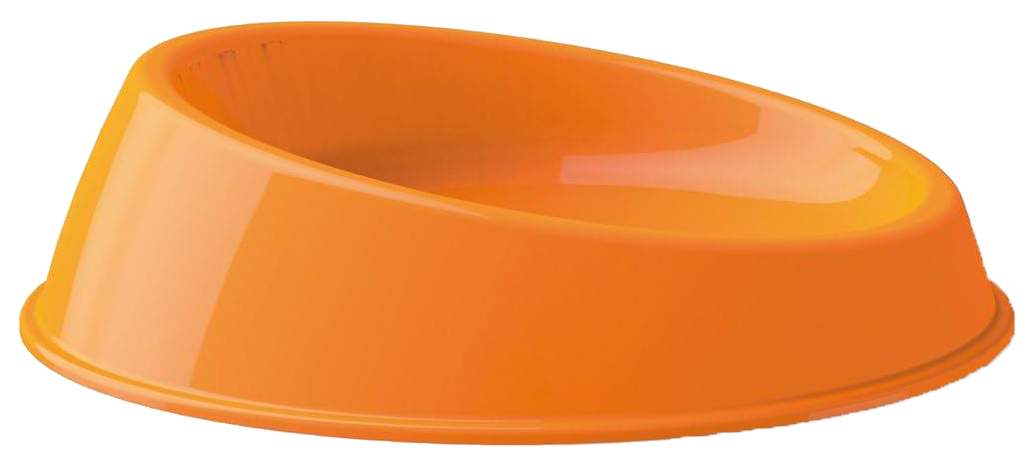 Одинарная миска для кошек и собак Georplast, пластик, оранжевый