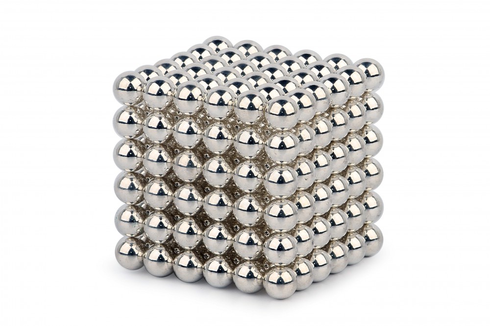 Куб из магнитных шариков Forceberg Cube 5 мм,жемчужный,216 эл.
