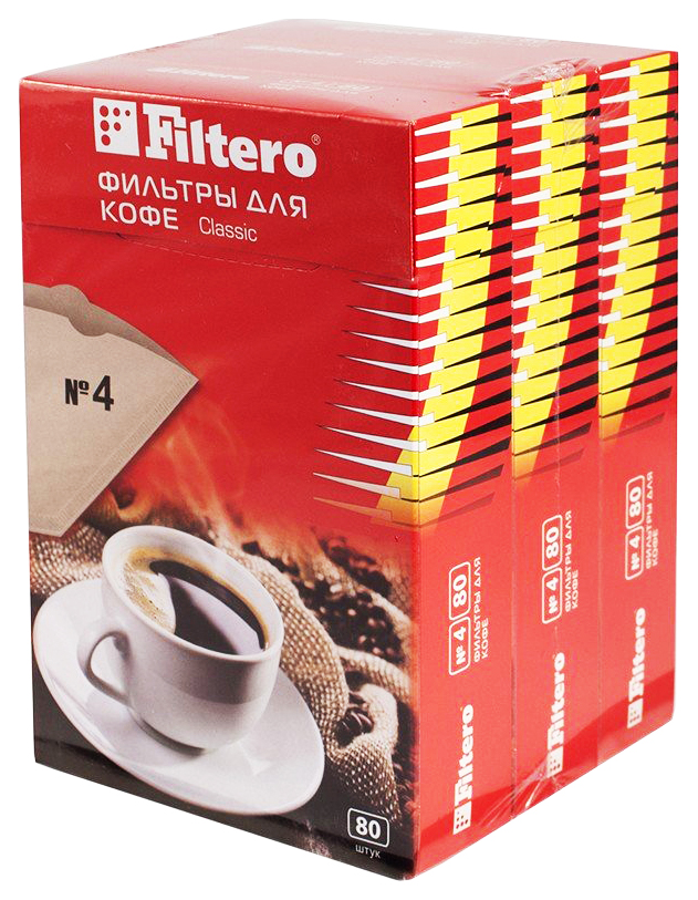 Фильтр универсальный для кофеварок Filtero Classic №4