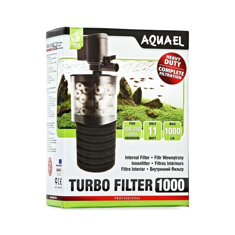 Фильтр для аквариума внутренний Aquael Turbo Filter 1000, 1000 л/ч, 11 Вт