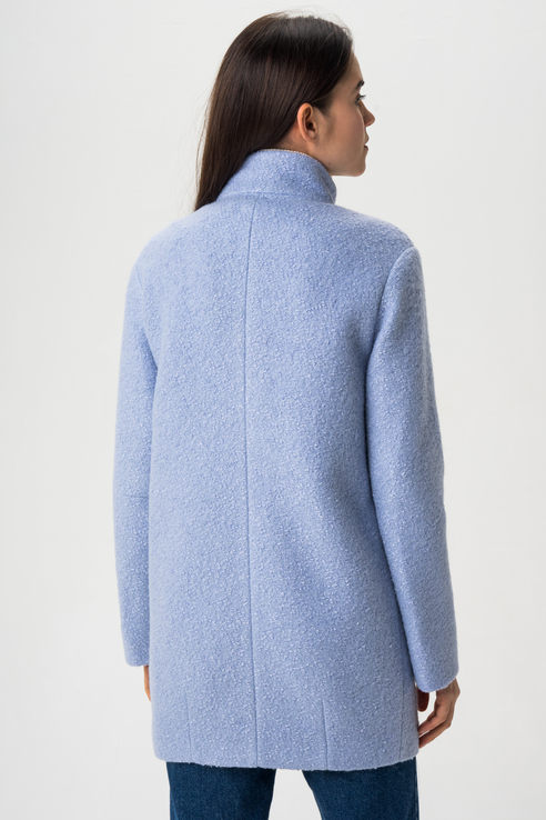 Пальто женское ElectraStyle 3-7004/4-225 голубое 46 RU