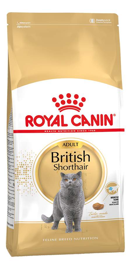 Сухой корм для кошек ROYAL CANIN British Shorthair Adult,  домашняя птица, 10кг