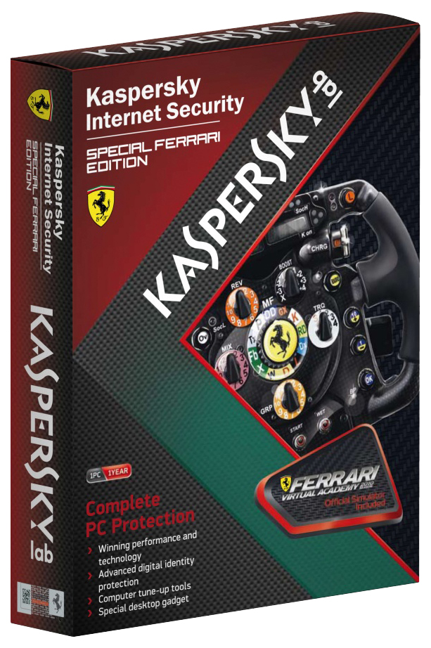 Антивирус Kaspersky Internet Security Special Ferrari Edition 1 устройство, 1 год