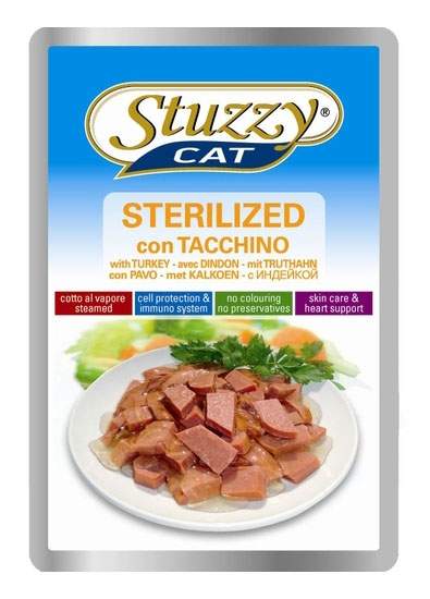 Влажный корм для кошек Stuzzy Cat, индейка, 100г