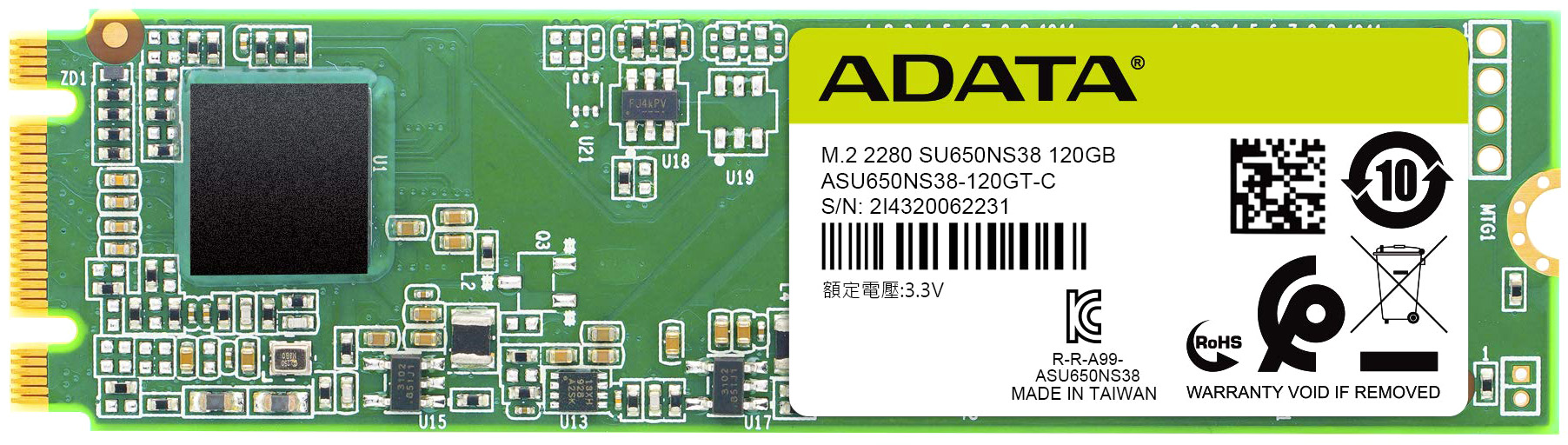 SSD накопитель ADATA Ultimate SU650 M.2 2280 120 ГБ (ASU650NS38-120GT-C) - купить в Москве, цены в интернет-магазинах Мегамаркет