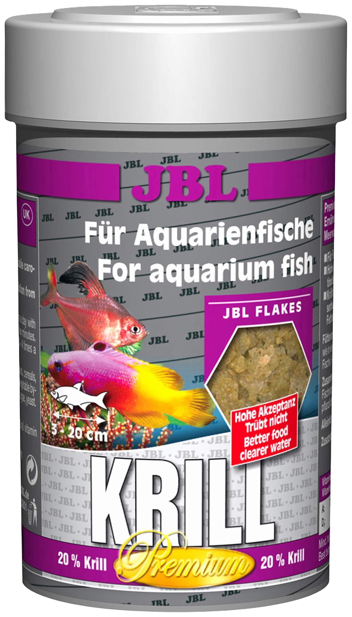 Корм для рыб JBL Krill, хлопья, 250 мл