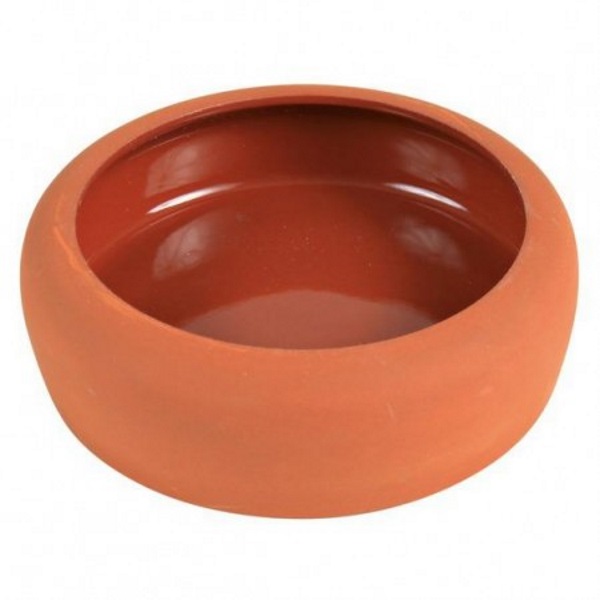 Одинарная миска для грызунов TRIXIE, керамика, оранжевый, 0.125 л