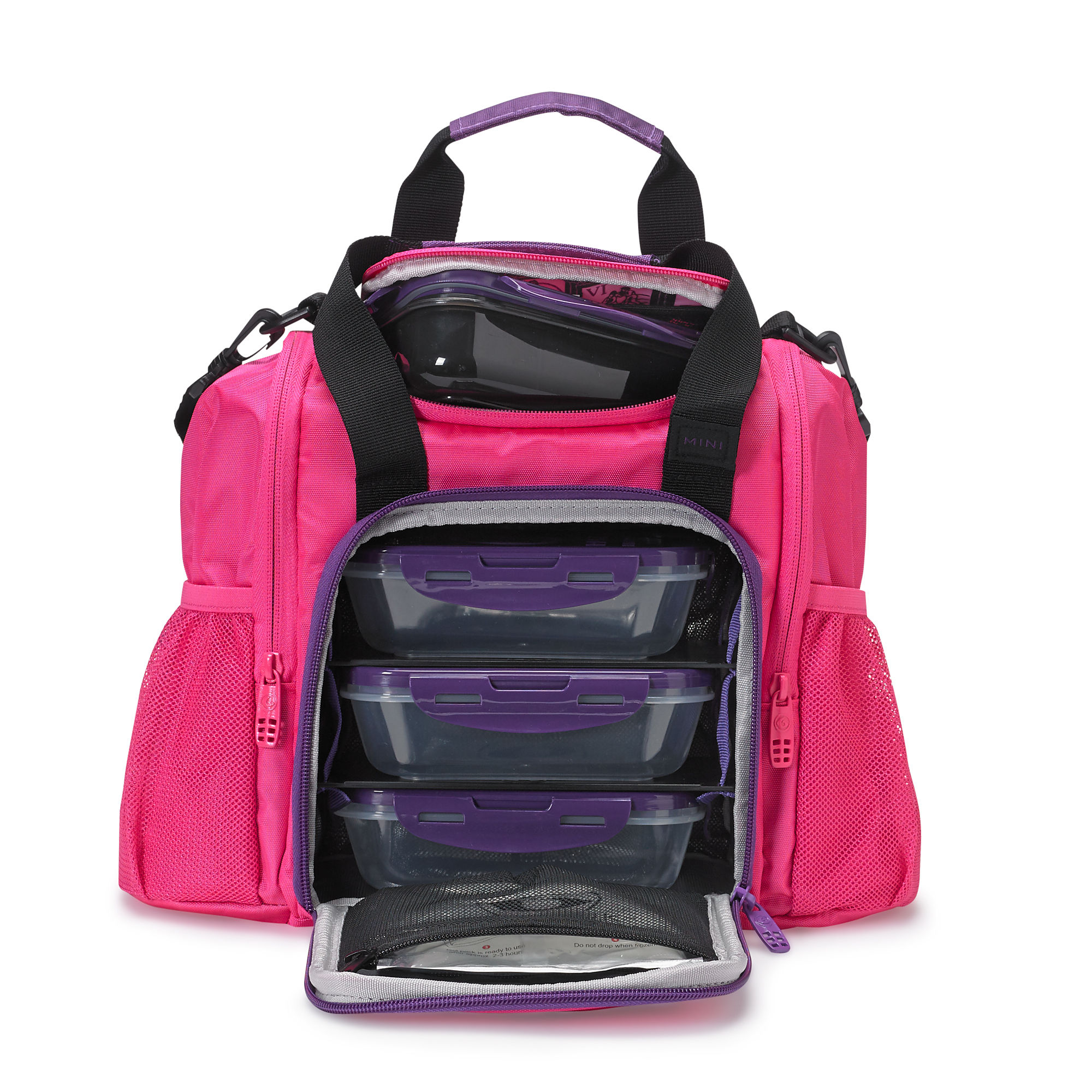Спортивная сумка Six Pack Fitness Fitness Innovator Mini розовая/фиолетовая