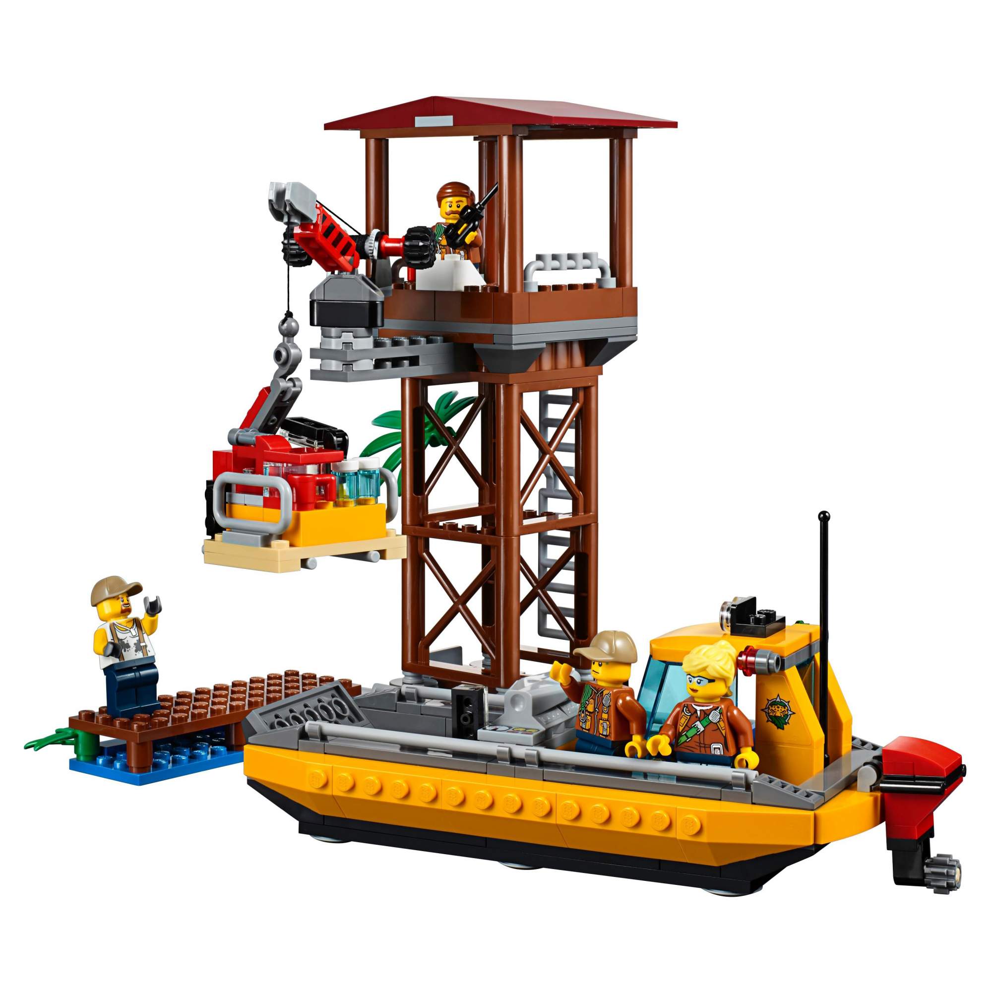 Конструктор LEGO City Jungle Explorers Вертолёт для доставки грузов в джунгли (60162)