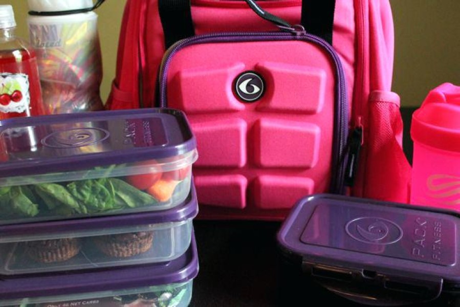 Спортивная сумка Six Pack Fitness Fitness Innovator Mini розовая/фиолетовая
