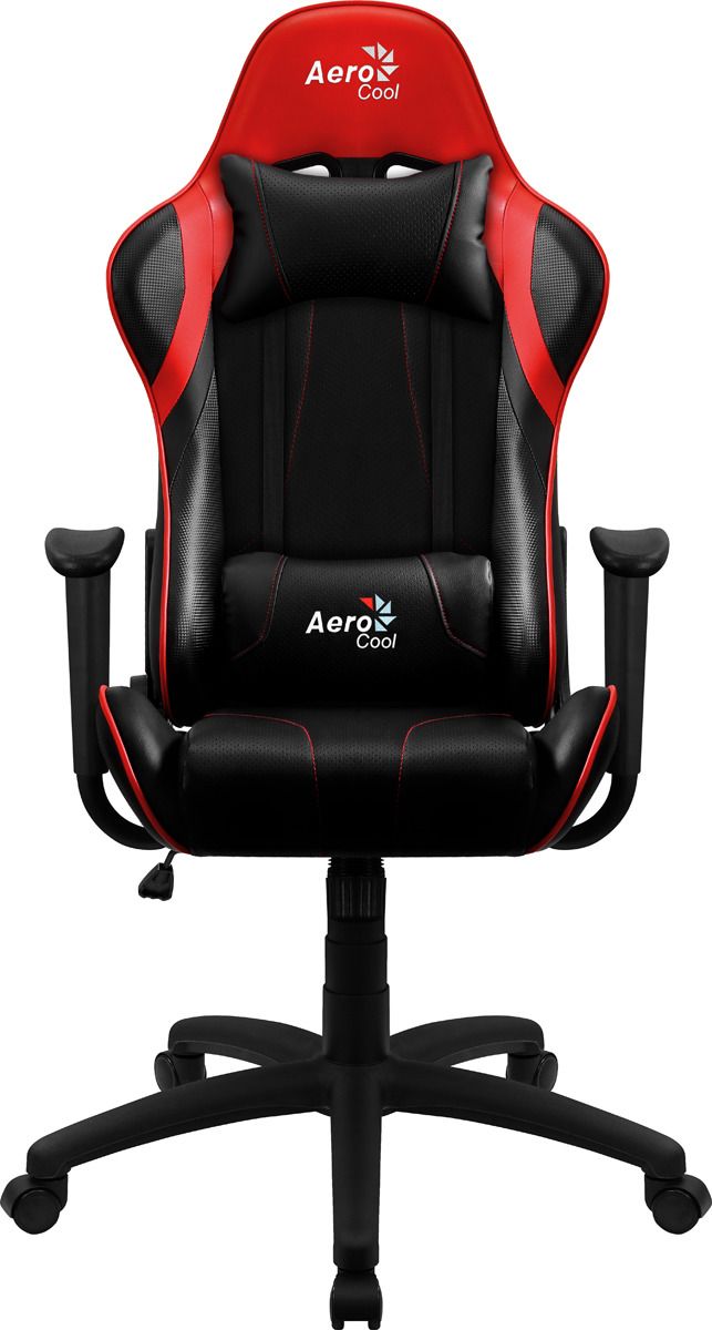 Игровое кресло AeroCool AC100 AIR, черный/красный