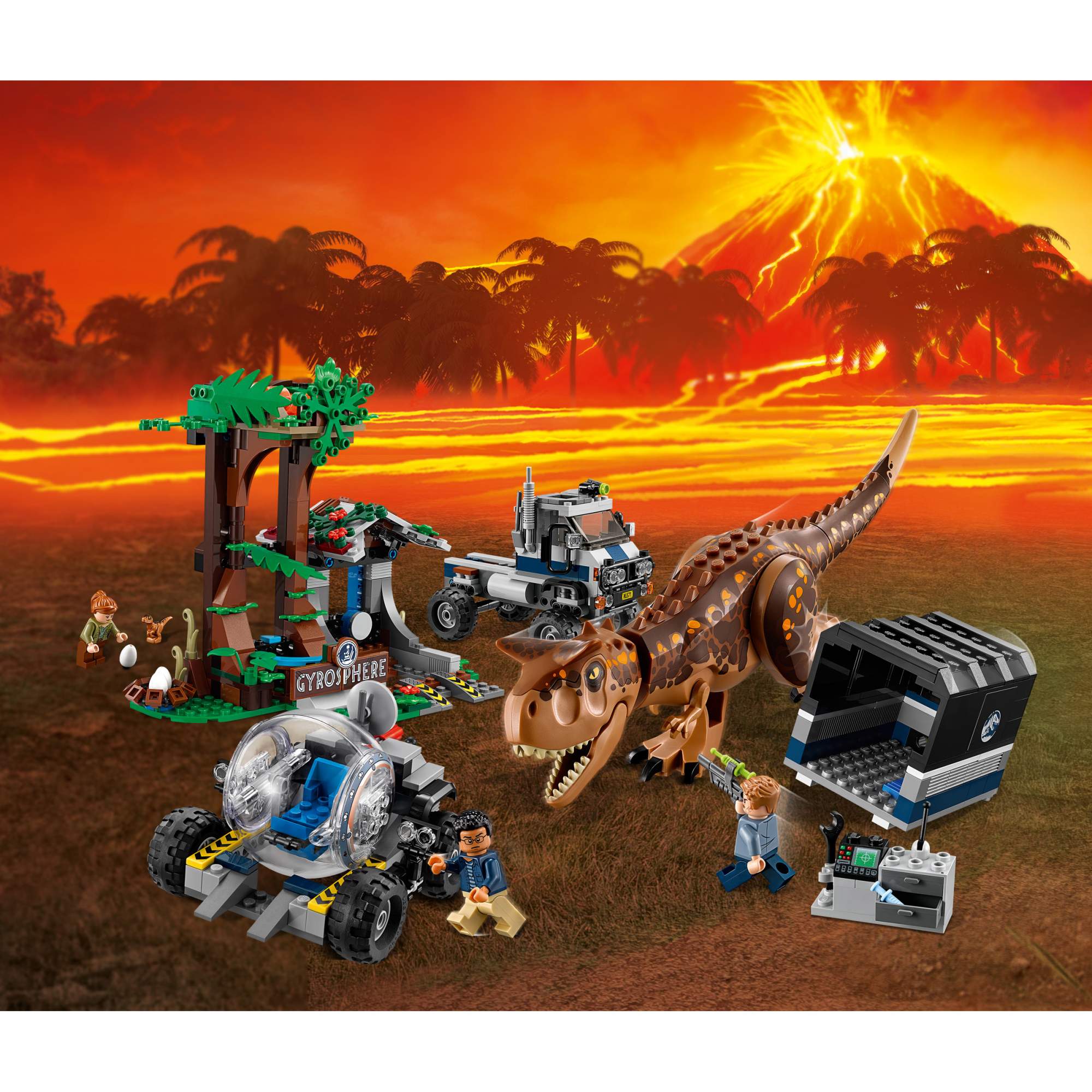 Отзывы о конструктор LEGO Jurassic World Побег в гиросфере от карнотавра  75929 - отзывы покупателей на Мегамаркет | конструкторы LEGO 75929 -  100023424097