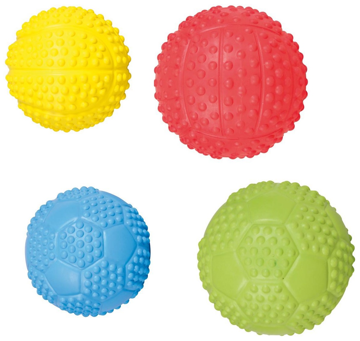 Игрушка-пищалка для собак TRIXIE Мяч футбольный, в ассортименте, 5,5 см