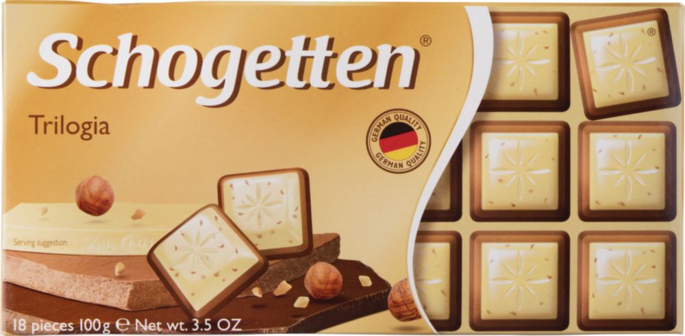 Шоколад Schogetten trilogia 100 г