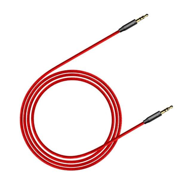 Кабель Baseus Yiven Audio Cable M30 Aux 1.5m Red/Black