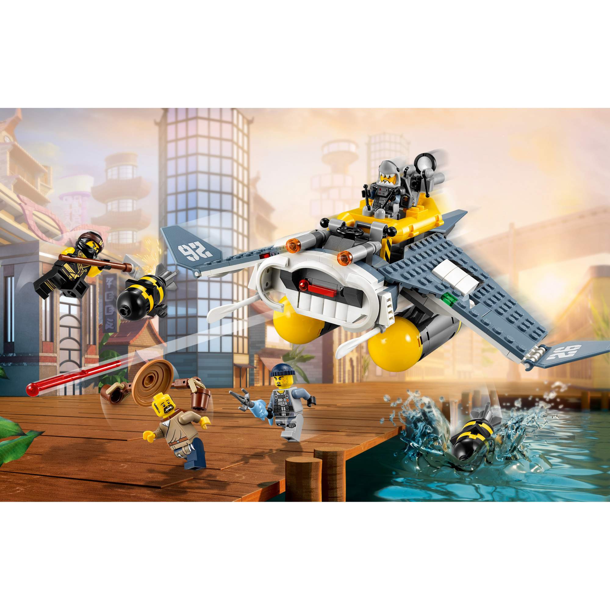 Купить конструктор LEGO Ninjago Бомбардировщик Морской дьявол (70609), цены  на Мегамаркет | Артикул: 100000093098